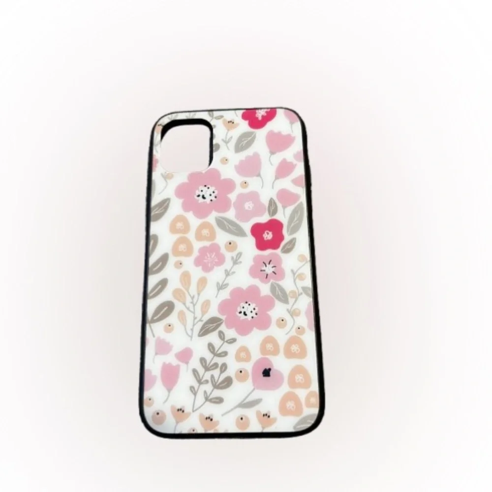 Floral Pattern Phone Case - Pink and White
